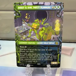 Mikey & Don, Party Planners - 246 - MTG: Teenage Mutant Ninja Turtles Borderless - Image 1