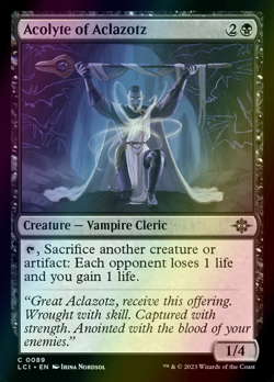 MTG Acolyte of Aclazotz Foil ** The Lost Caverns of Ixalan ** English (NM) - Image 1