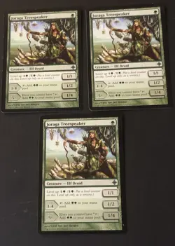 Joraga Treespeaker x3 Rise of the Eldrazi Ex/LP Cond see front and back pics - Image 1