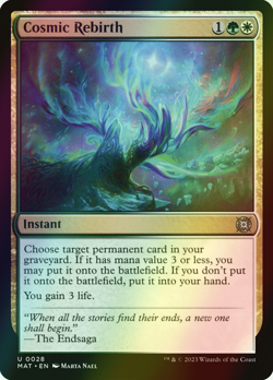 MTG Cosmic Rebirth Foil ** March of the Machine: The Aftermath ** English (NM) - Image 1