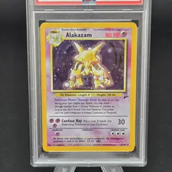 Pokemon PSA 9 Base Set 2 Alakazam 1/130 Holo Rare 2000 Near Mint - Image 3
