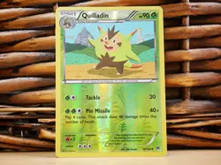 Pokemon QUILLADIN 10/162 REVERSE HOLO | MP Played | XY BREAKthrough | 2015 - Image 1