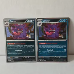 Pokemon Gengar 050/088 POR Ability Mind Jack Foil & reverse foil 2 card lot - Image 1