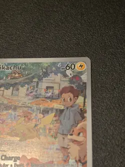 Pikachu 173/165 Scarlet & Violet 151 Illustration Rare Holo Pokemon Card English - Image 4