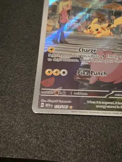 Pikachu 173/165 Scarlet & Violet 151 Illustration Rare Holo Pokemon Card English - Image 5