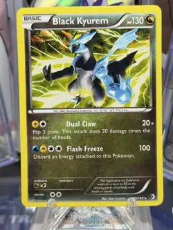 Pokemon TCG Black Kyurem Boundaries Crossed 100/149 Cracked Ice Holo - Image 1