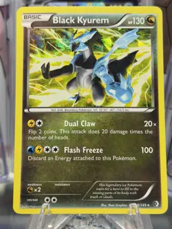 Pokemon TCG Black Kyurem Boundaries Crossed 100/149 Cracked Ice Holo - Image 2