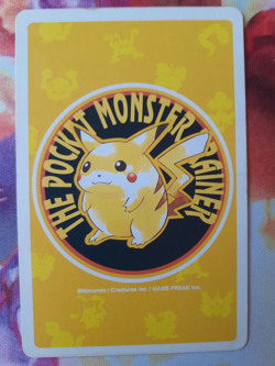 1998 Pokemon Professor Oak Joker Yellow Pikachu Deck Playing Card Heavily Played - Image 2