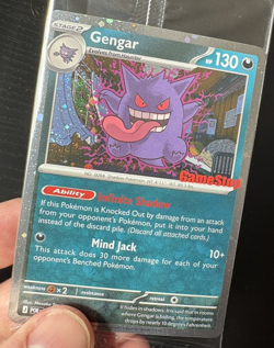Pokemon TCG Gengar 050/088 Stamped Gamestop Promo Card In Package. One Swirl. - Image 2