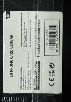 Pokemon TCG Gengar 050/088 Stamped Gamestop Promo Card In Package. One Swirl. - Image 3