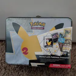 Pokemon Celebrations 25th Anniversary Tin Box Exclusive Pikachu Lunchbox - Image 1