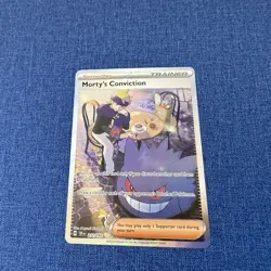 Pokemon TCG Trainer Morty's Conviction 211/162 Temporal Forces Full Art Gengar - Image 1