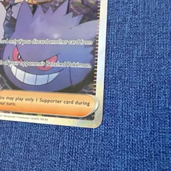 Pokemon TCG Trainer Morty's Conviction 211/162 Temporal Forces Full Art Gengar - Image 3