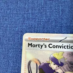 Pokemon TCG Trainer Morty's Conviction 211/162 Temporal Forces Full Art Gengar - Image 5