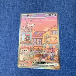 Mew ex SVP 053 Pokemon TCG Scarlet Violet 151 Black Star Promo Full Art Card LP - Image 1