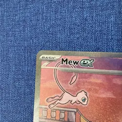 Mew ex SVP 053 Pokemon TCG Scarlet Violet 151 Black Star Promo Full Art Card LP - Image 3