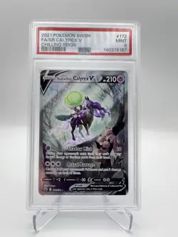 Pokemon Chilling Reign Shadow Rider Calyrex V Alternate Art PSA 9 MINT 172/198 - Image 1