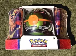Pokemon TCG: Dusk Ball Tin 3 Pack Bundle Set Sams Exclusive (old/evolutions) - Image 1