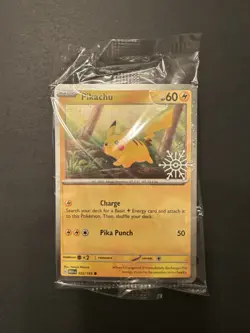 Holiday Calendar 2025- Festive Stamp Promo Pikachu Holo 025/165 - Pokemon TCG - Image 2