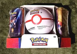 Pokemon TCG: Premier Ball Sams Club Exclusive 3 Tin Bundle (old/Evolutions) 820650106361 - Image 1