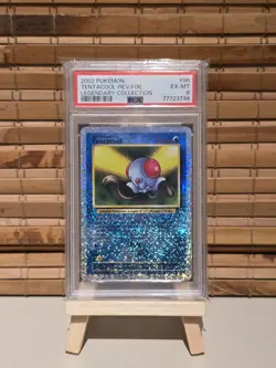 Pokemon TCG Legendary Collection 2002 Reverse Holo Card Tentacool 96/110 PSA 6 - Image 1