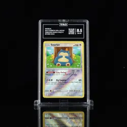 2019 Pokemon Snorlax 158/214 Rev Holo Unbroken Bonds TAG 8.5 (890) - Image 1