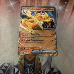 Pokemon TCG Charizard ex 006/165 EN MEW Scarlet & Violet 151 Double Rare NM Holo - Image 1