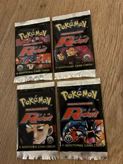 Pokemon Team Rocket Artworkset redesigned (4 Booster) - Image 1