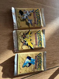 Pokemon Fossil Booster Artworkset redesigned (3 Booster) - Image 1