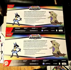 Pokemon Prismatic Evolutions Lucario + Tyranitar Premium Collection Sam's Club - Image 2