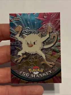 2000 Topps Chrome Pokemon Series 1 #56 Mankey Mint (FREE Combined Shipping) - Image 2