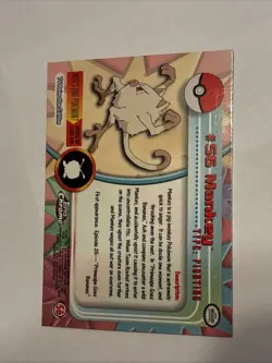 2000 Topps Chrome Pokemon Series 1 #56 Mankey Mint (FREE Combined Shipping) - Image 4