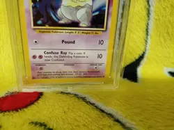 Pokemon Base Set 4th UK Print 1999-2000 Drowzee 49/102 Ace Graded 8 NM-MT - Image 2