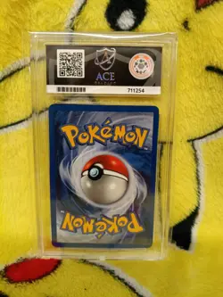 Pokemon Base Set 4th UK Print 1999-2000 Drowzee 49/102 Ace Graded 8 NM-MT - Image 3