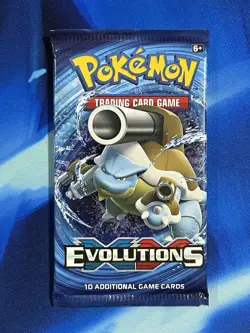 Pokemon 2016 XY Evolutions Booster Pack Blastoise Art Nm Mint M Charizard Ex - Image 1