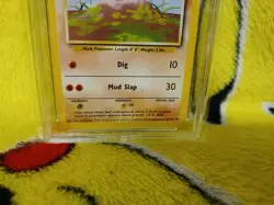 Pokemon Base Set 4th UK Print 1999-2000 Diglett 47/102 Ace Graded 8 NM-MT - Image 2