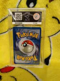 Pokemon Base Set 4th UK Print 1999-2000 Diglett 47/102 Ace Graded 8 NM-MT - Image 3