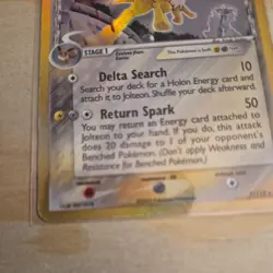 2005 Pokemon TCG LP/NM EX Delta Species Jolteon Holo #7/113 - Image 5