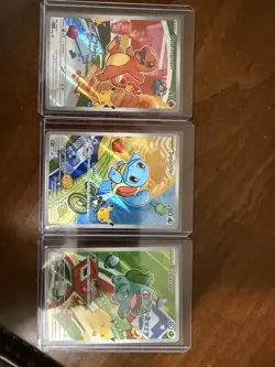 Pokemon First Partner Illustration MEP Bulbasaur Charmander Squirtle 037 038 039 - Image 1