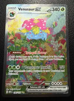 Pokemon TCG Venusaur EX 198/165 Art Rare Scarlet & Violet 151 - Image 1