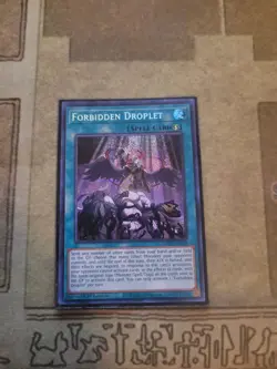 YUGIOH FORBIDDEN DROPLET MP22-EN254 SECRET 1ST ED NM - Image 1