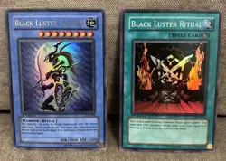 Yu-Gi-Oh! Black Luster Soldier + Ritual SYE-024/025 1st Edition Set Clean - Image 1