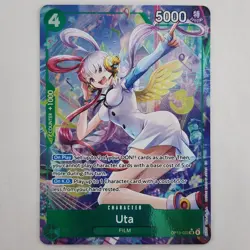 Uta OP13-023 Alt Art Super Rare Carrying On His Will One Piece TCG Holo NM - Image 1