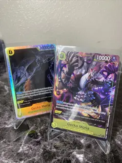 One Piece OP14 Gecko Moria OP14-104 Alt Art & SR LOT 2x The Azure Sea’s Seven - Image 1