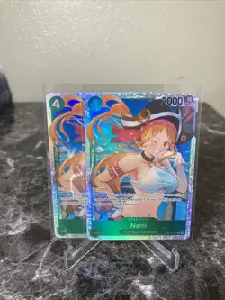 One Piece OP14 Nami SR Lot 2x OP14-031 The Azure Sea’s Seven Pack Fresh! - Image 1