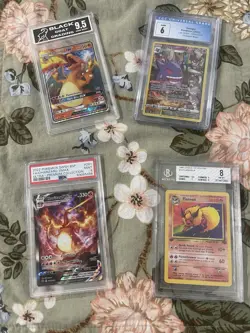 Slab Lot Black Goat Charizard 9.5 PSA Vintage Pokemon Cards - Image 1