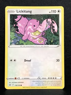 Lickitung #138/196 SWSH11: Lost Origin Common - Pokemon Cards - Image 1