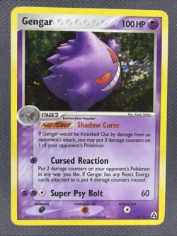 Gengar 5/92 Legend Maker Pokemon Card Holo MP - Image 1