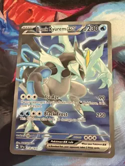 Pokemon TCG Black Kyurem EX Ultra Rare Card #218/191 Surging Sparks NM Card - Image 1