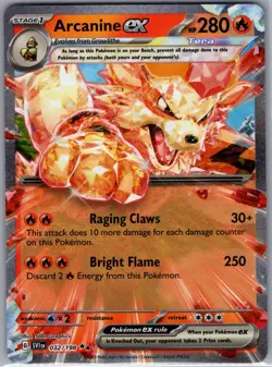Arcanine ex 032/198 SV01: Scarlet & Violet Base Set - Pokemon Card - NM - Image 1